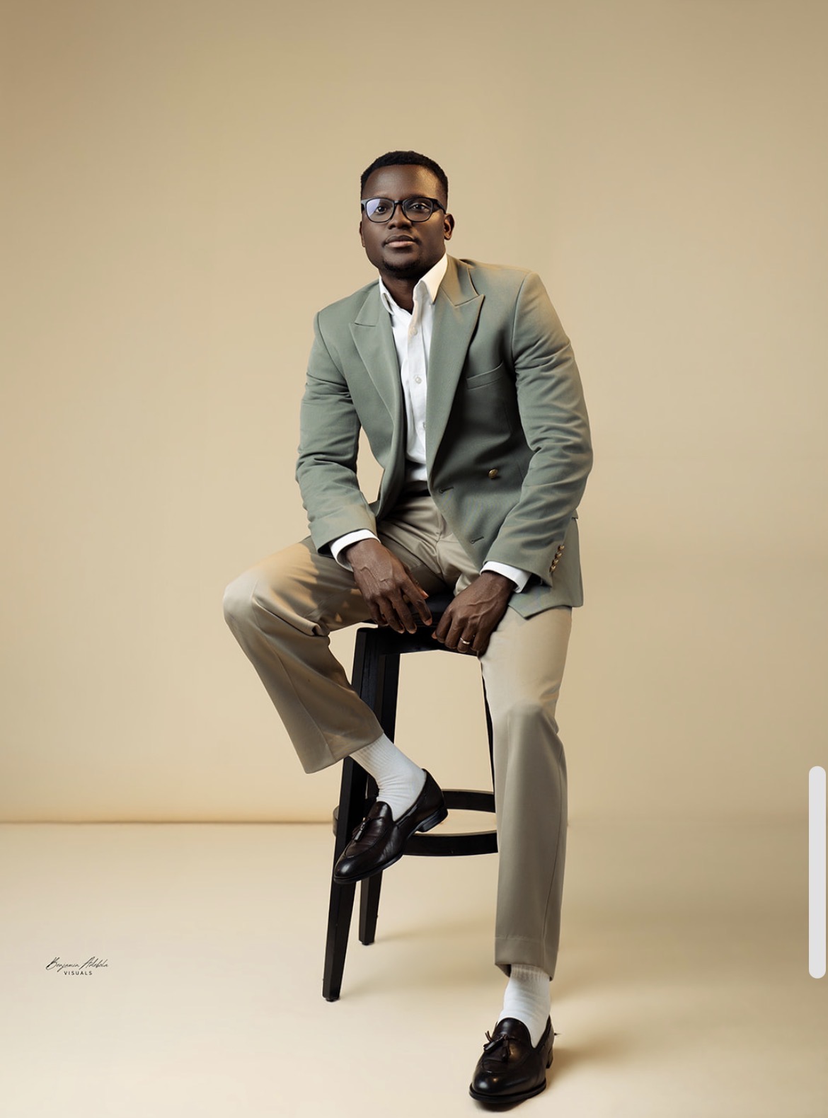 Oluwasegun Aluko James, studio portrait